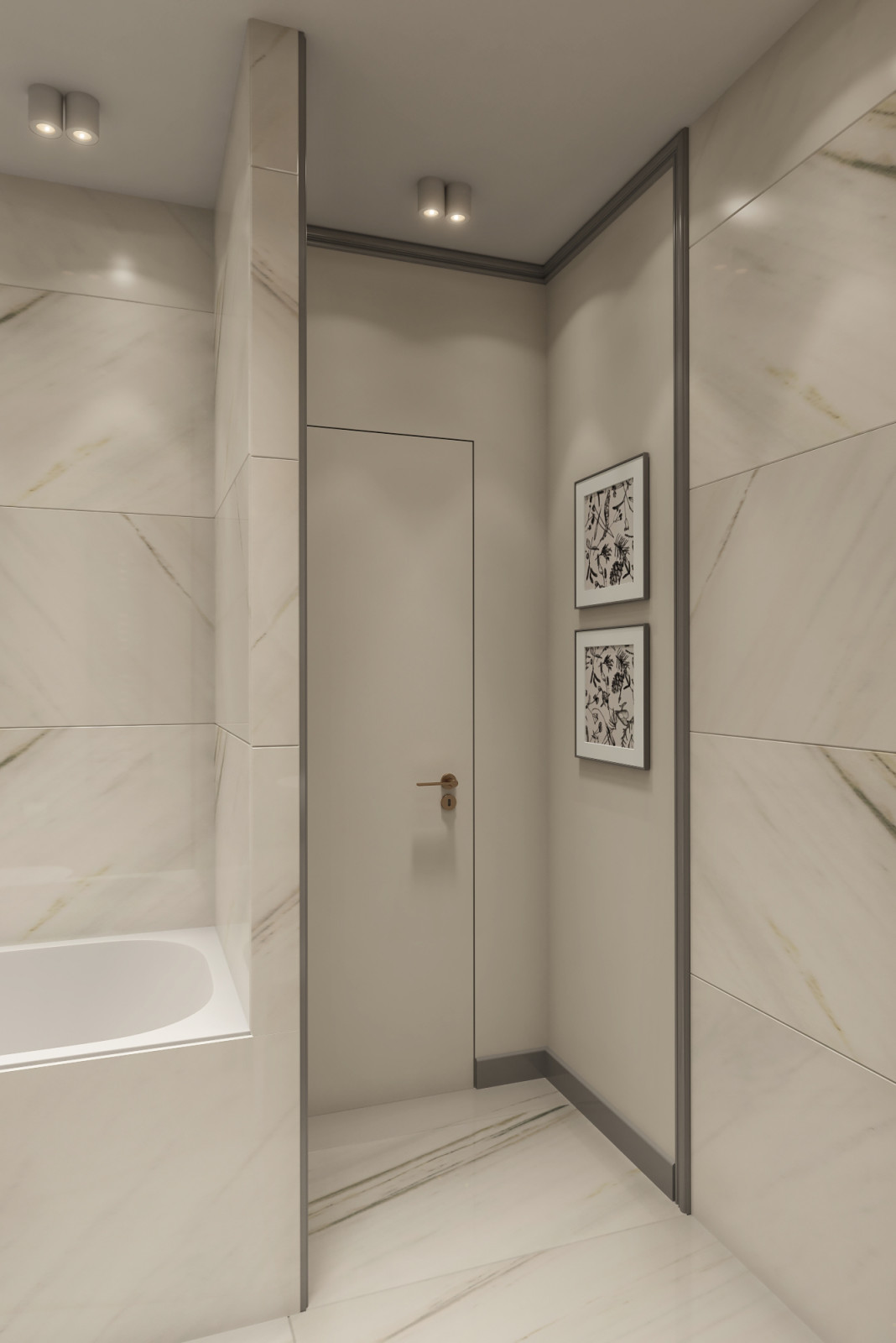 Визуализация однокомнатной квартиры 38 м2