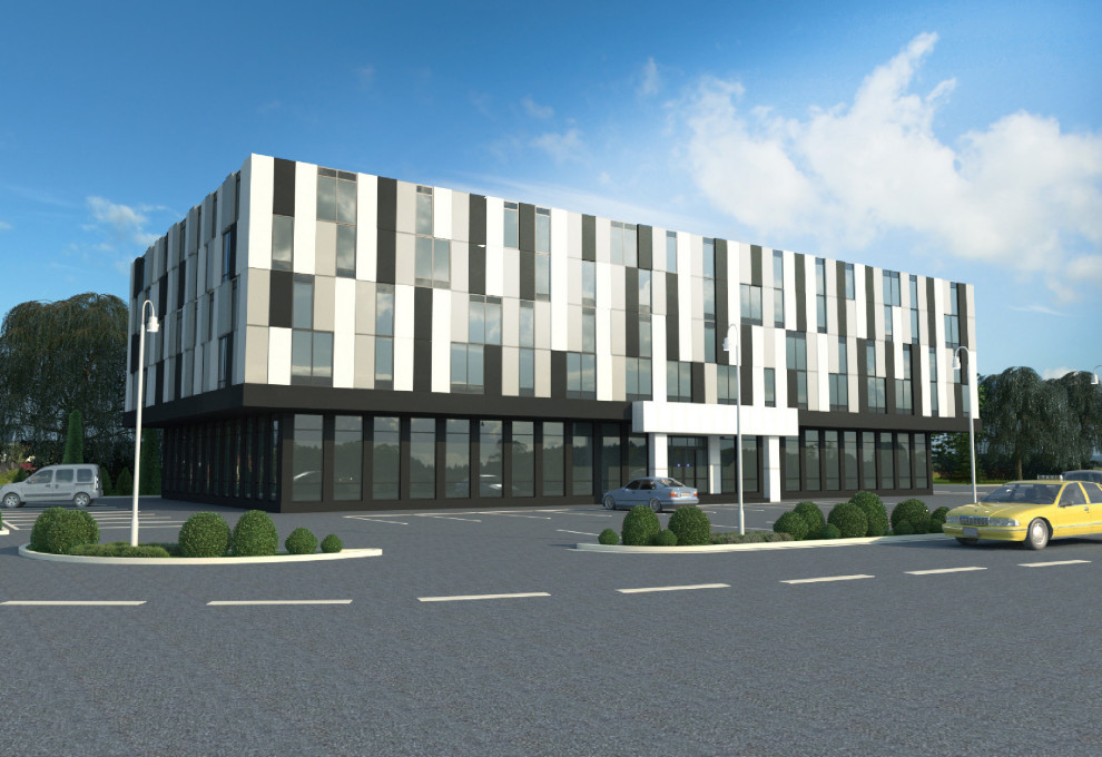 Концепция фасада торгового центра в г. Ставрополе.