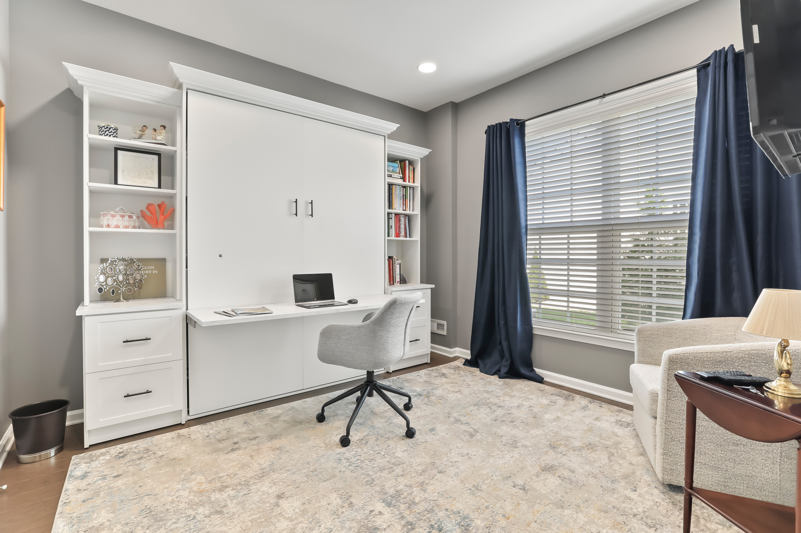 Home Office with Murphy Bed/Desk Configuration