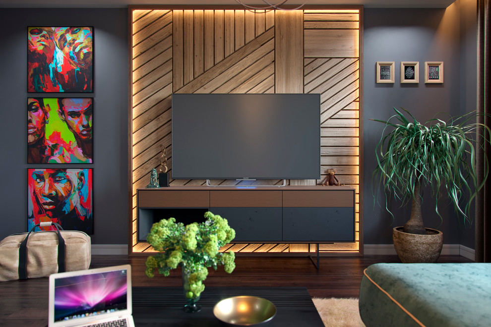 Кухня-гостиная в квартире на Менделеева (г. Уфа)