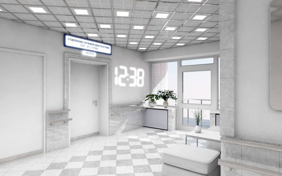 Интерьеры типовых этажей Институт мозга человека им. Н.П. Бехтеревой РАН