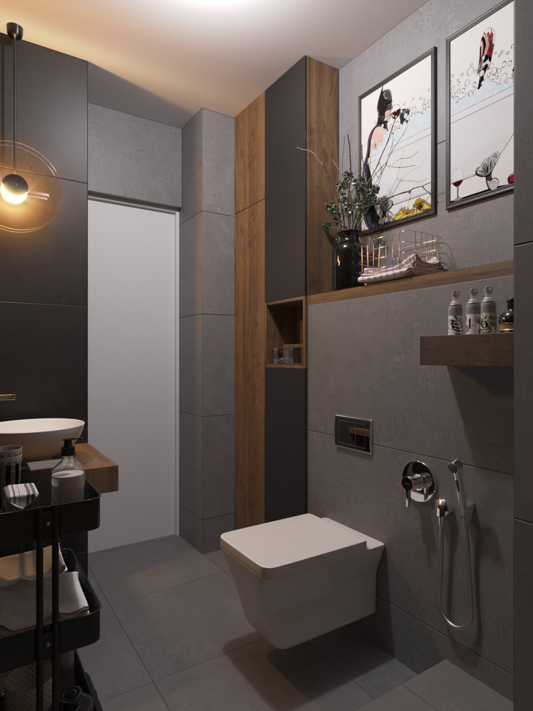 Маленький санузел.