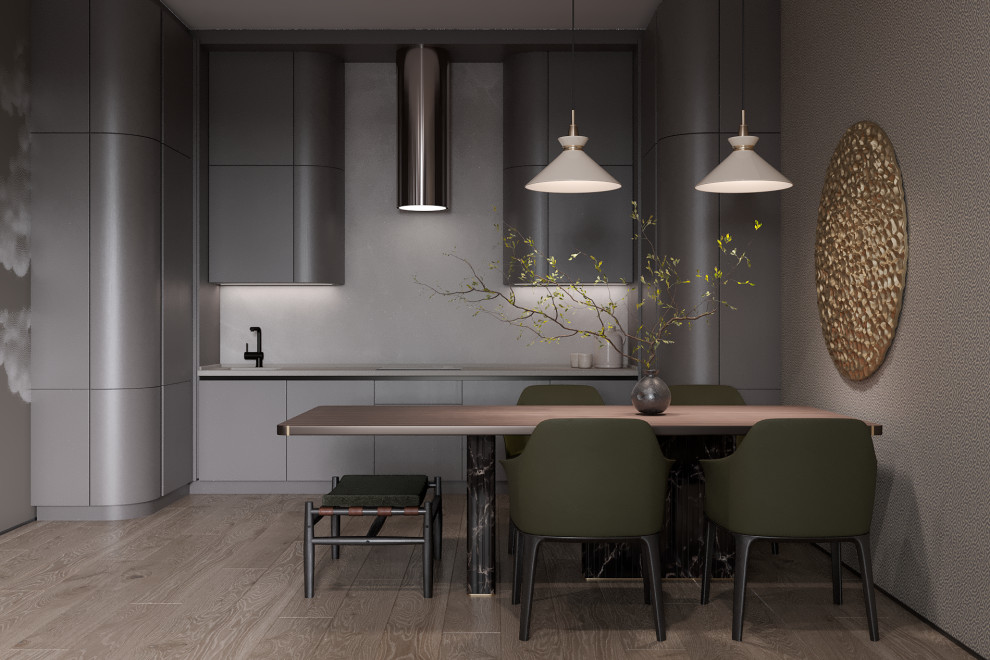 Разработка эклектичного дизайн-проекта в сталинке.