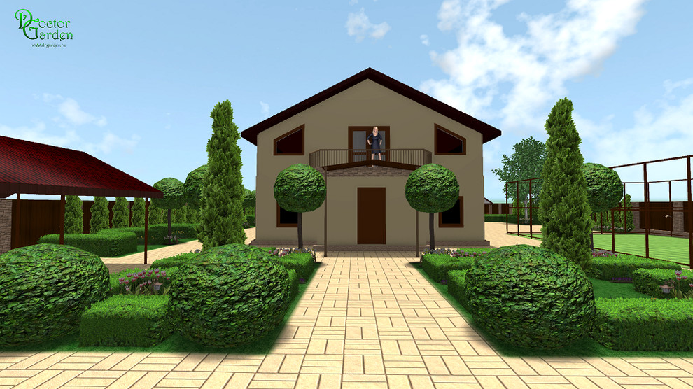 регулярный стиль на маленьком участке