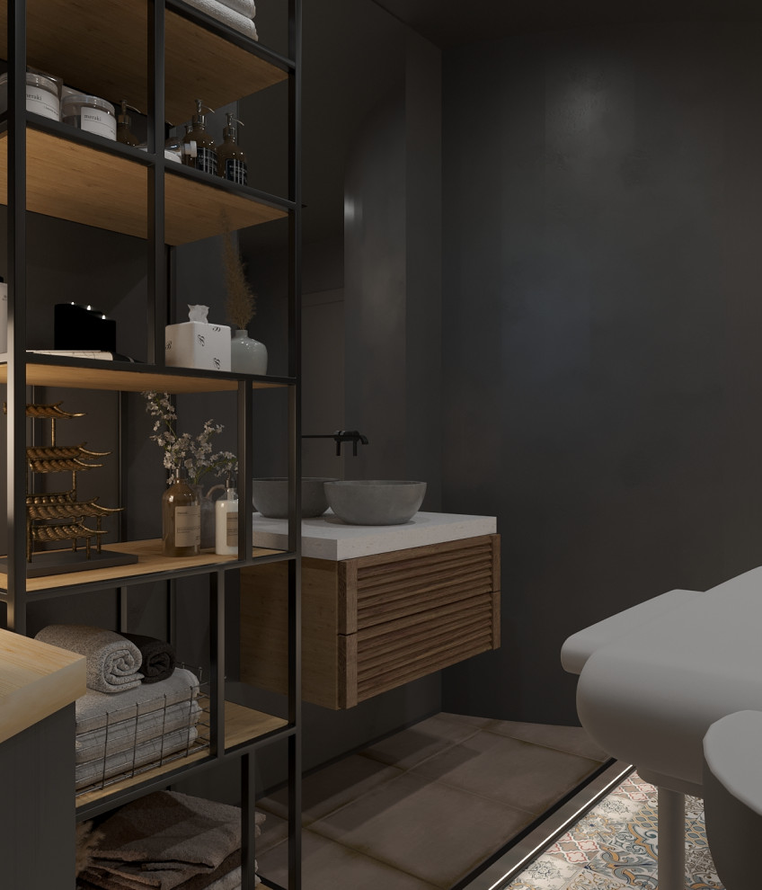 Дизайн проект салон массажа 100м