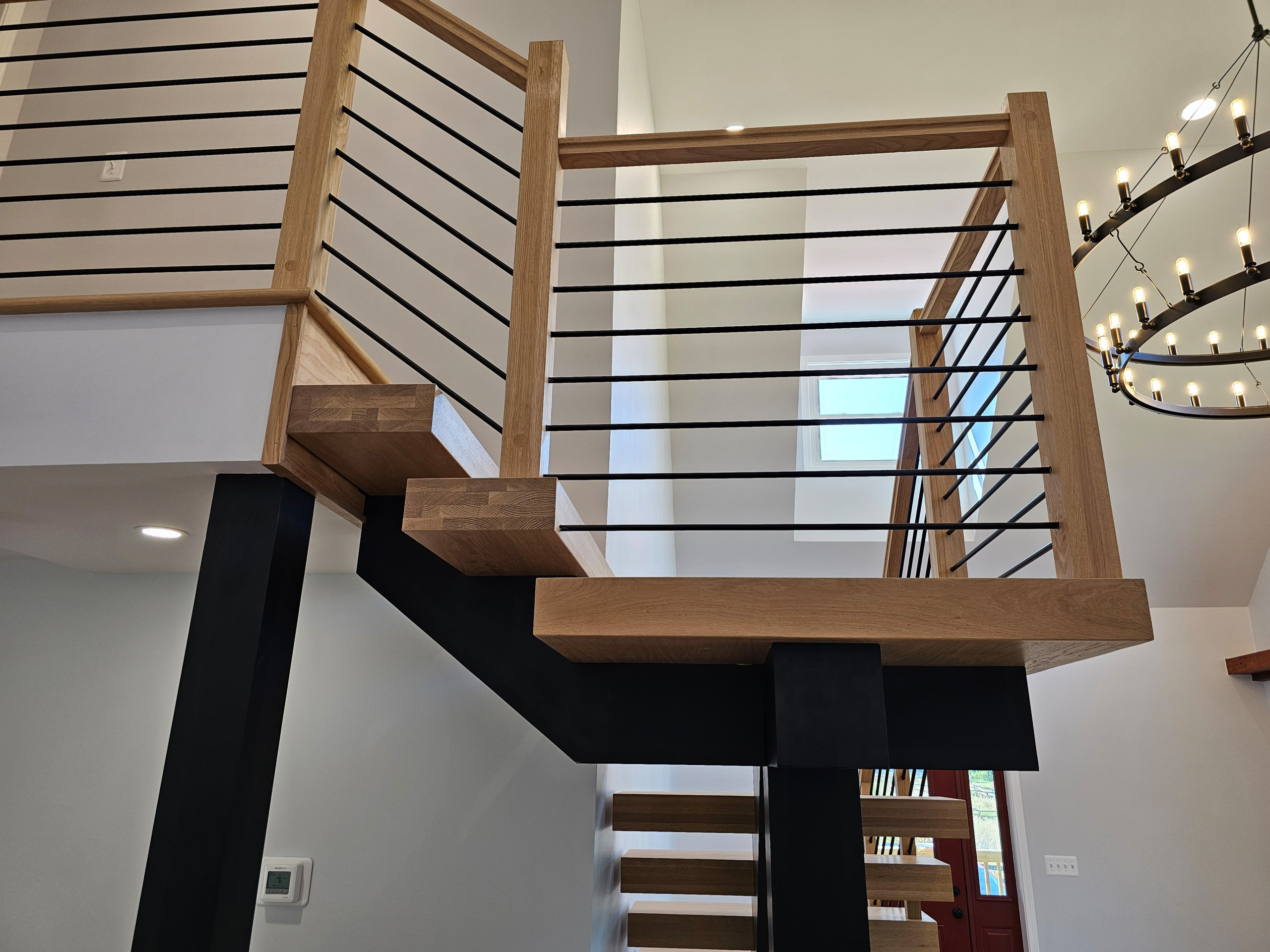 123_Modern Meets Rustic Farmhouse Staircase, Leesburg, VA 20175