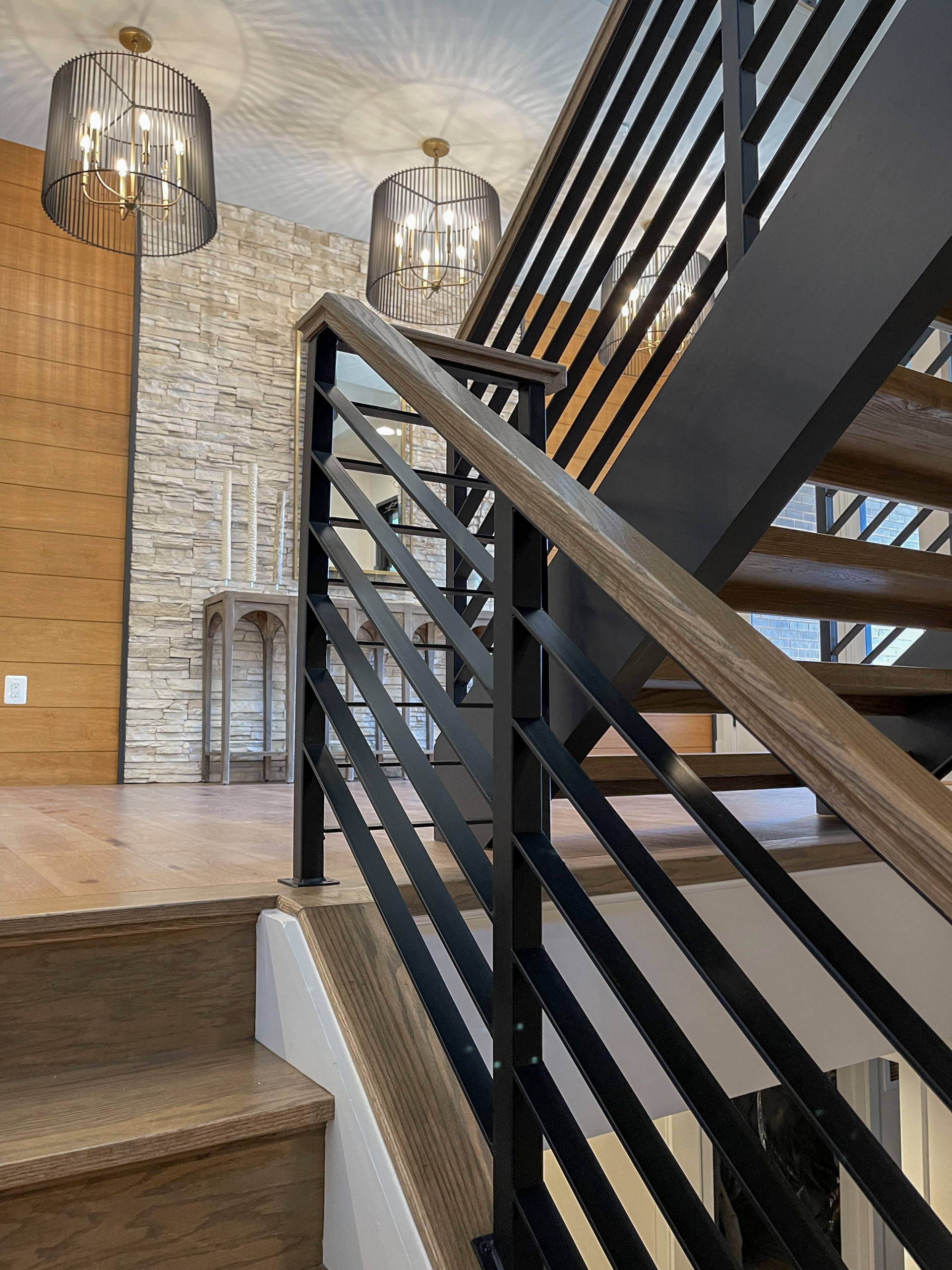 113_Floating Straight- Stringers with No Risers in Contemporary Home, Bethesda M