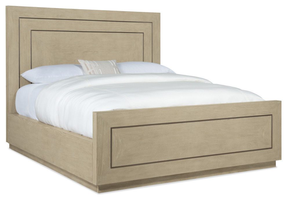 Hooker Furniture 6120-90266-80 Cascade King Wood Panel Bed Frame - Terrain