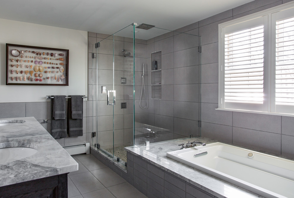 Bathroom - transitional bathroom idea in Boston