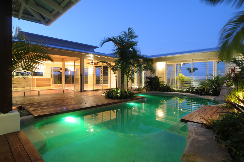 Tropical pool in Brisbane.
