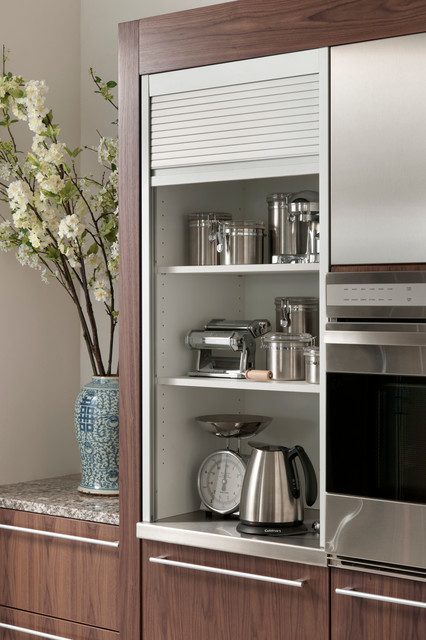 Kitchen functional storage transitional
