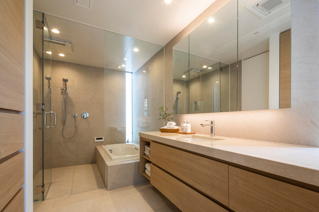 Kon-house minimalistisch-badezimmer