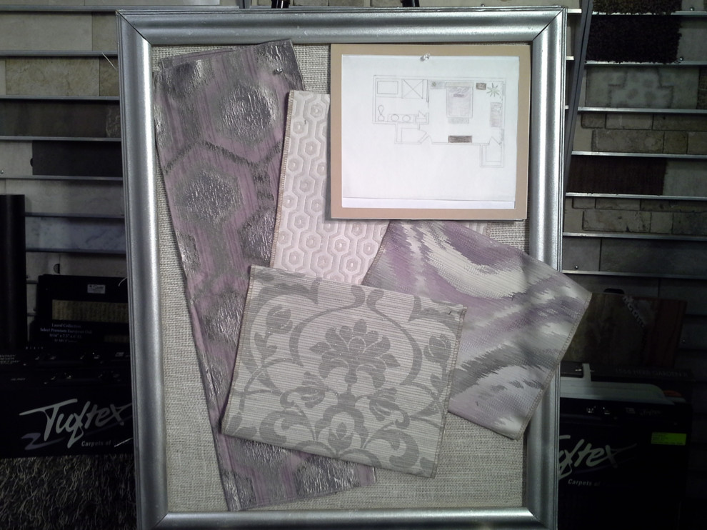 Example of a large transitional home design design