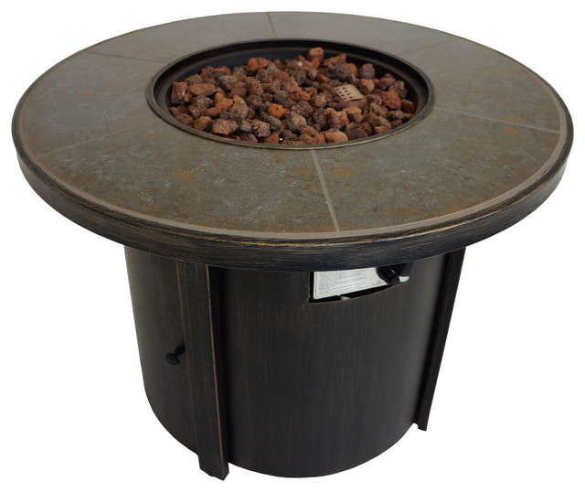 Havasu 32 Round Fire Pit Table Transitional Fire Pits By