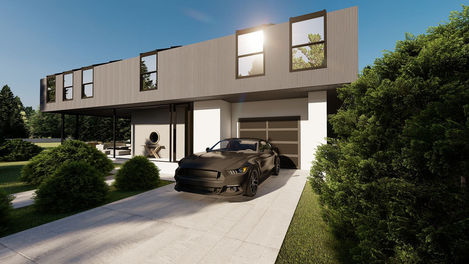 Дом для семьи из 4-х человек и кота