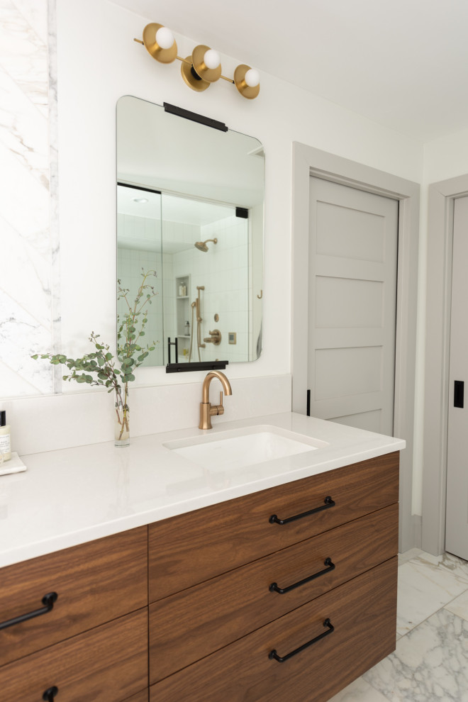 Rogers Park Lunt Transitional Bathroom Chicago by Lugbill Designs Houzz