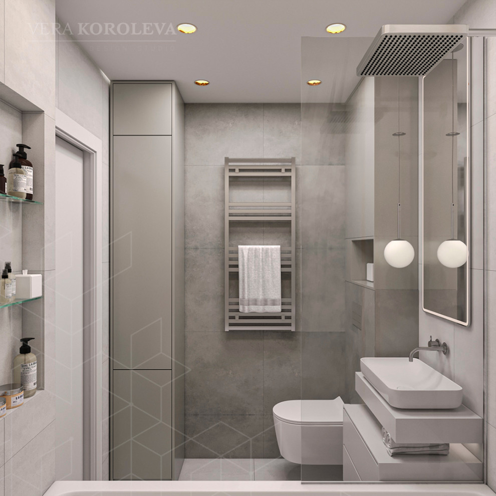 Дизайн-проект двухкомнатной  квартиры с золотыми акцентами в ЖК "Q-Мир"