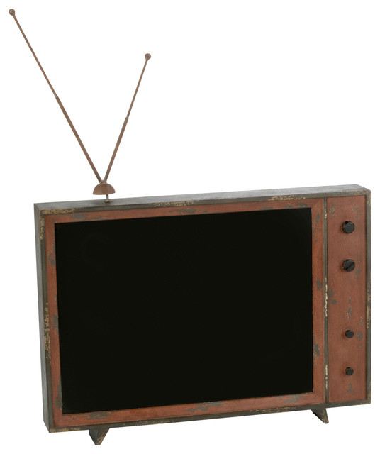 Retro Tv Chalkboard Wood And Metal - Rustic - Bulletin Boards And ... Retro Tv Chalkboard Wood And Metal - Rustic - Bulletin Boards And ...