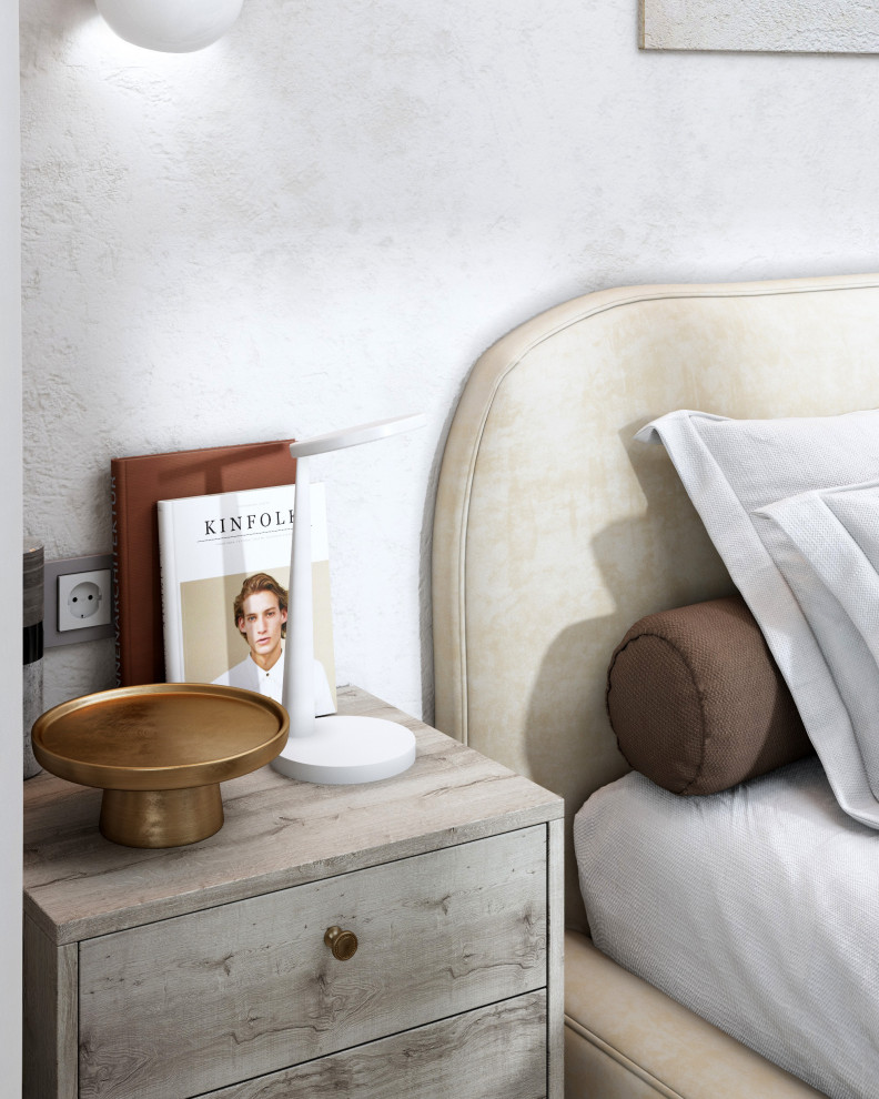 Спальня с кабинетом Интересная геометрия