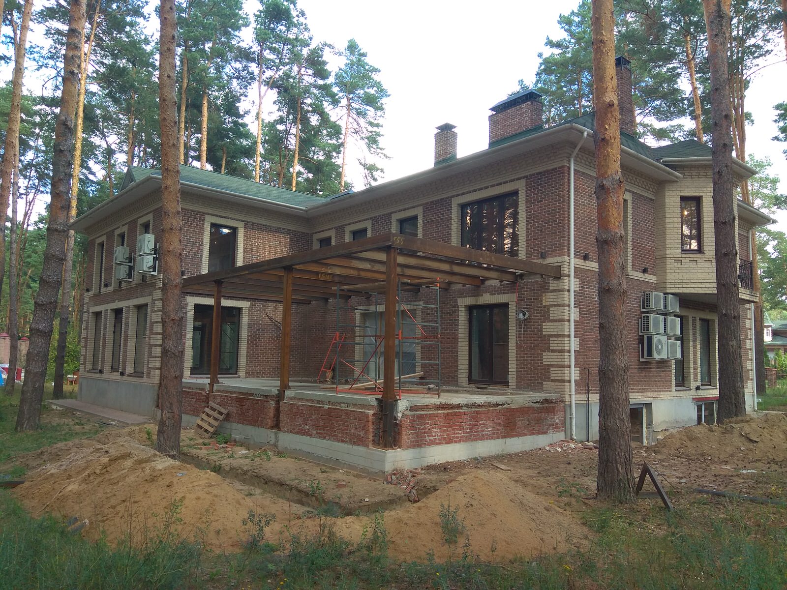 Металлоконструкция новой веранды