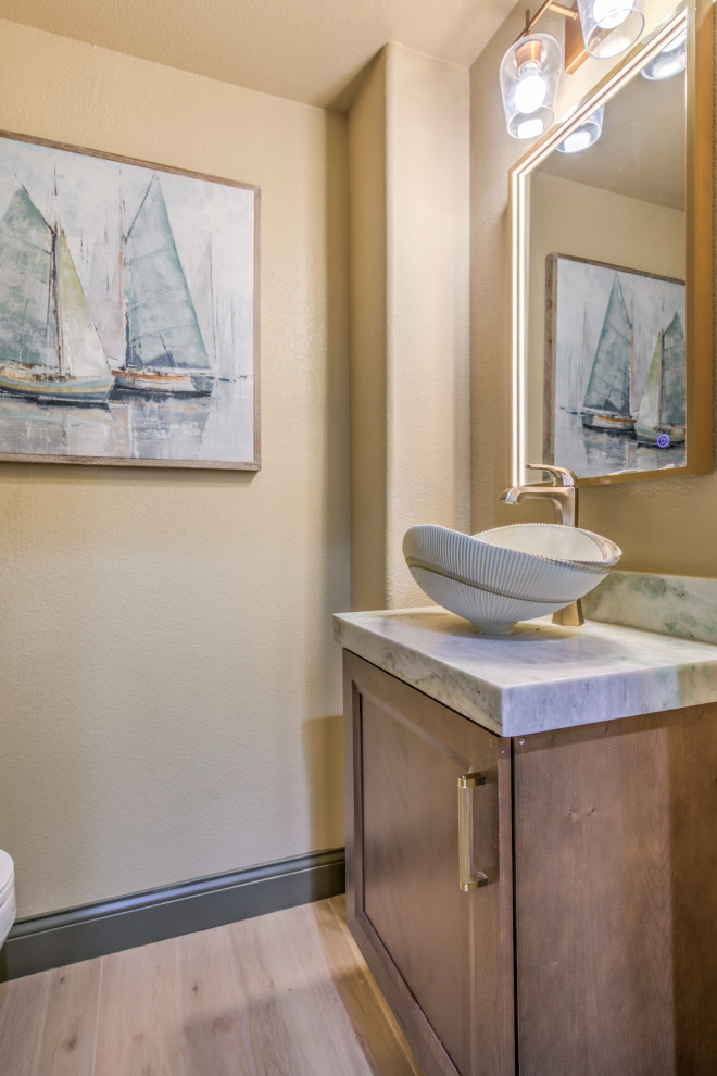 Inspiration for a transitional home design remodel in Las Vegas
