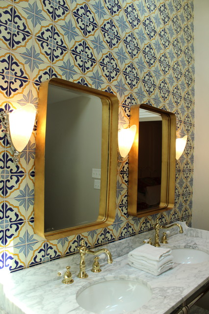 Tuscan home design photo in Dallas