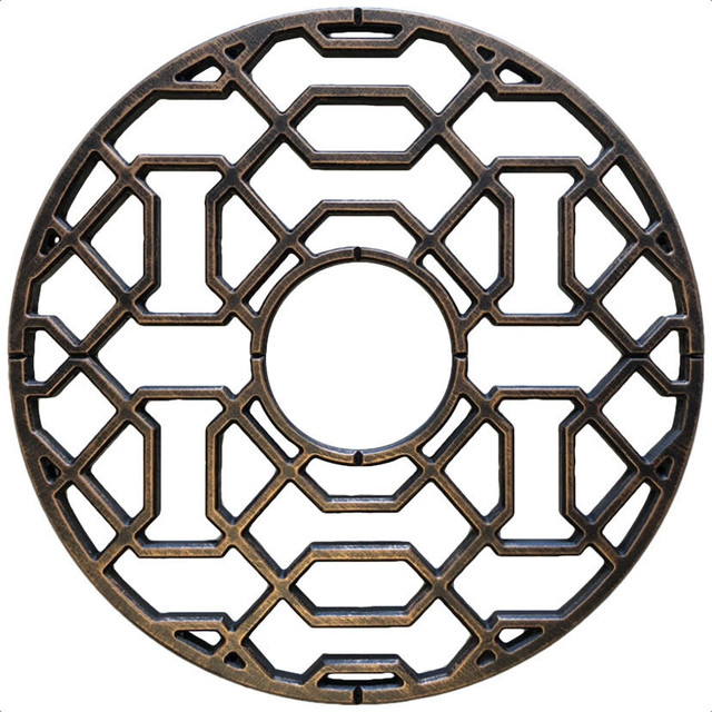 Firas Faux Iron Ceiling And Wall Medallion Antique Bronze 24 X24