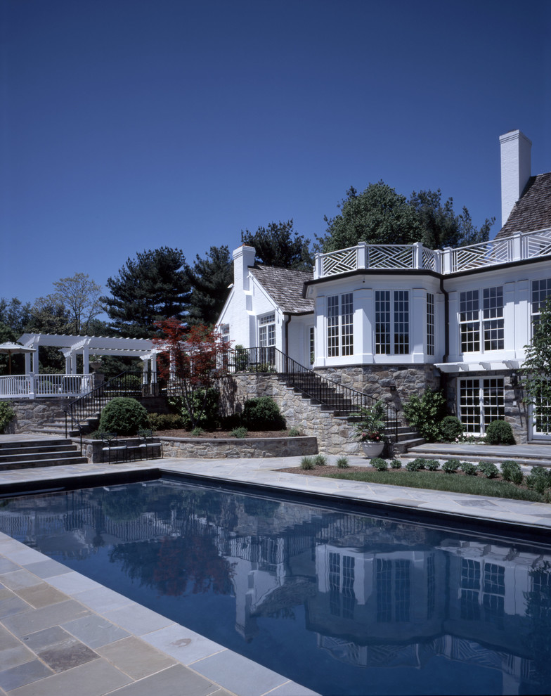 Inspiration for a traditional pool in DC Metro.