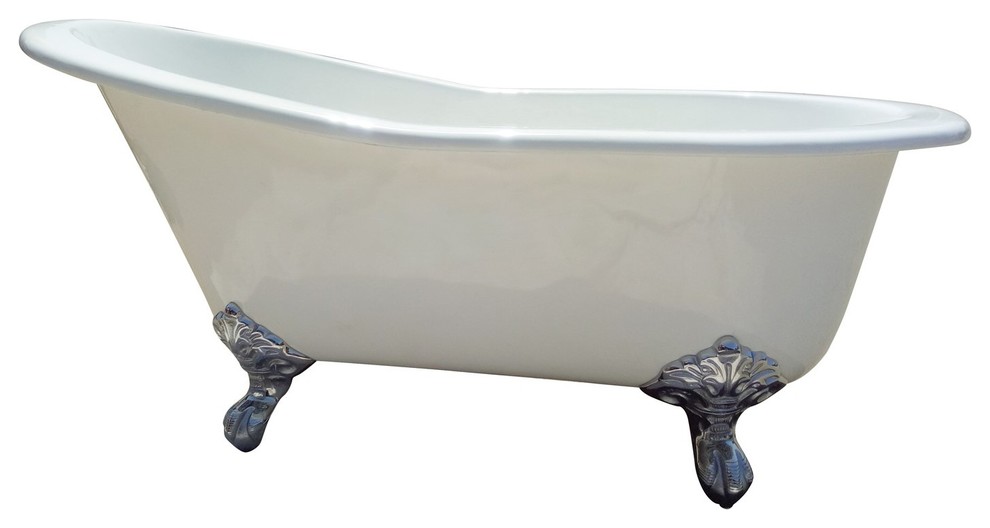 Halifax Cast Iron Slipper Traditional Bathtubs by Basin And