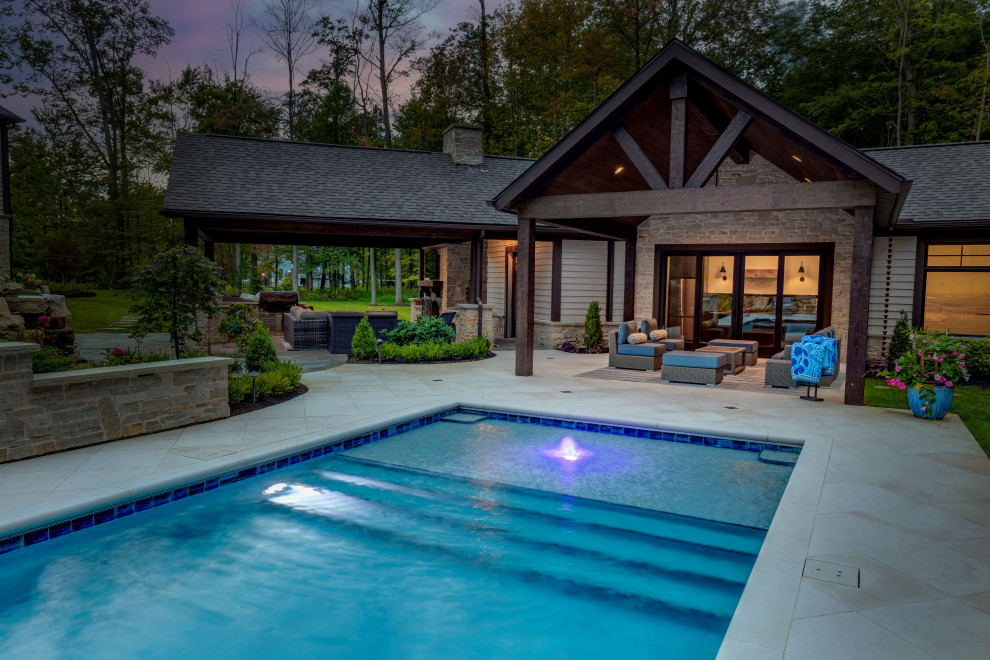 Country Pool and Pool House