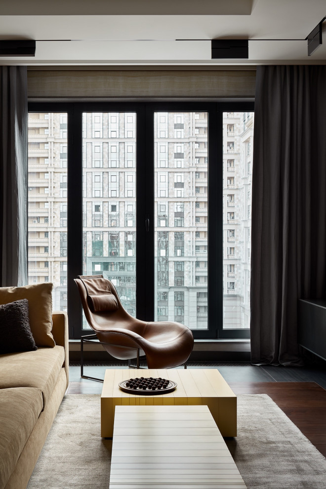 Люкс интерьер гостиной в Квартире 120 кв. м. в Современном стиле