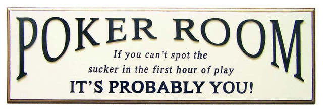 Poker Room - Wall Sign