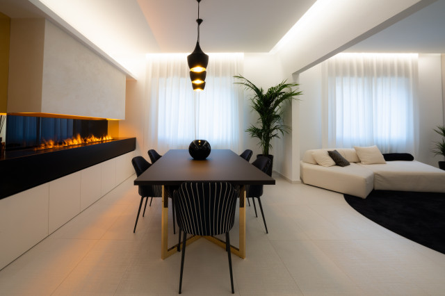 Bianco e oro modern-esszimmer