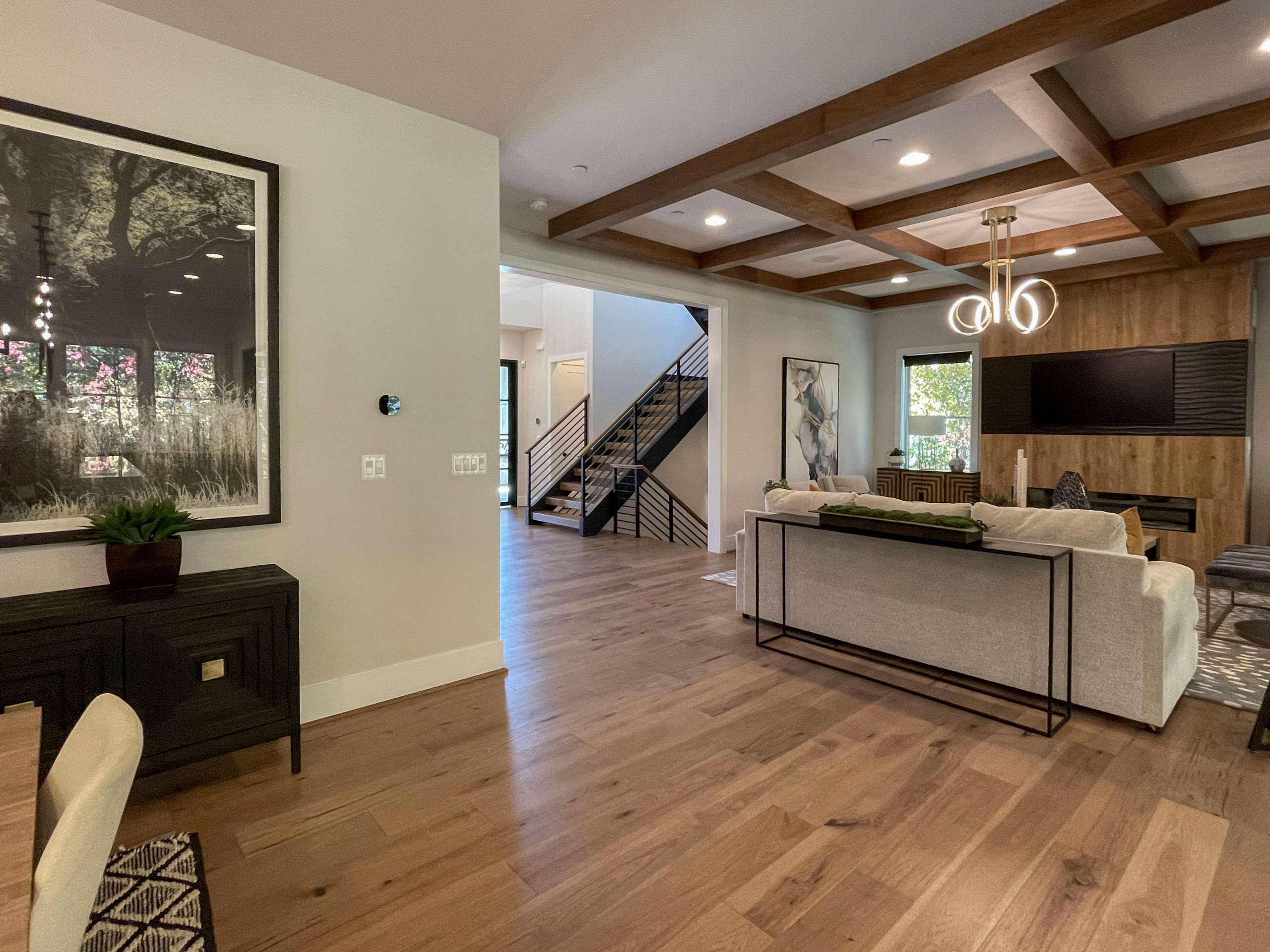 113_Floating Straight- Stringers with No Risers in Contemporary Home, Bethesda M