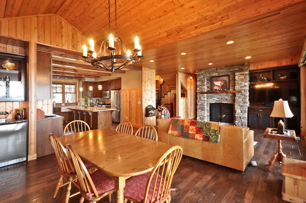 Inspiration for a traditional open plan dining in Minneapolis.