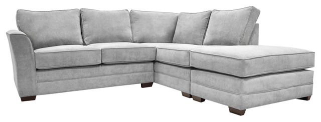 Albany Corner Sofa, Silver, Left Hand