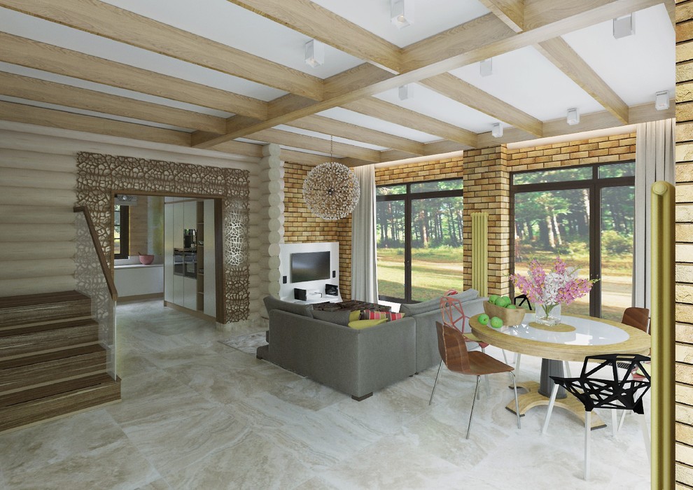 Дизайн деревянного дома в современном стиле, г. Воскресенск Московской области