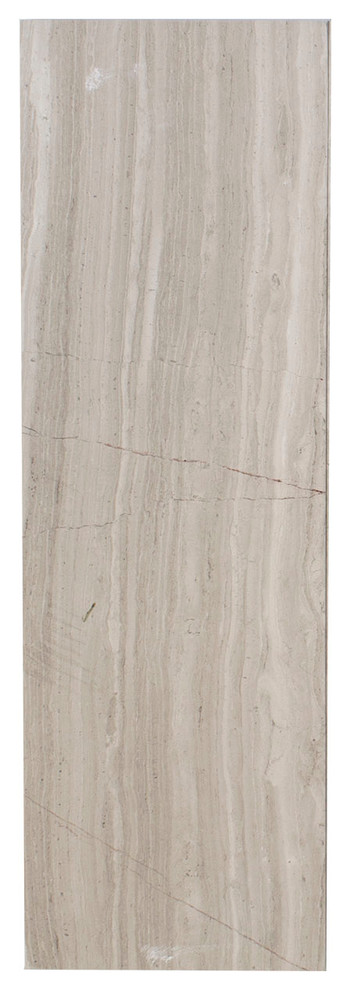 3"x9" White Oak Marble Field Tile, Honed, Set of 20