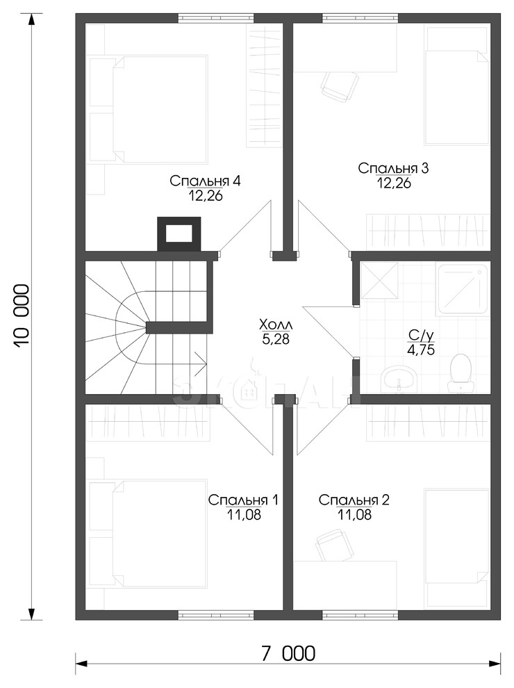 Загородный дом 117 кв.м.