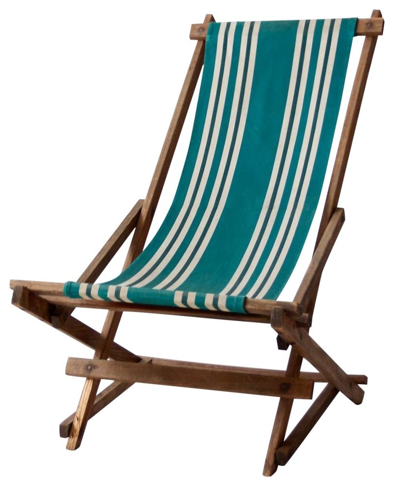 Tin Sign Deck Chairs For Hire Blue 40x30cm 