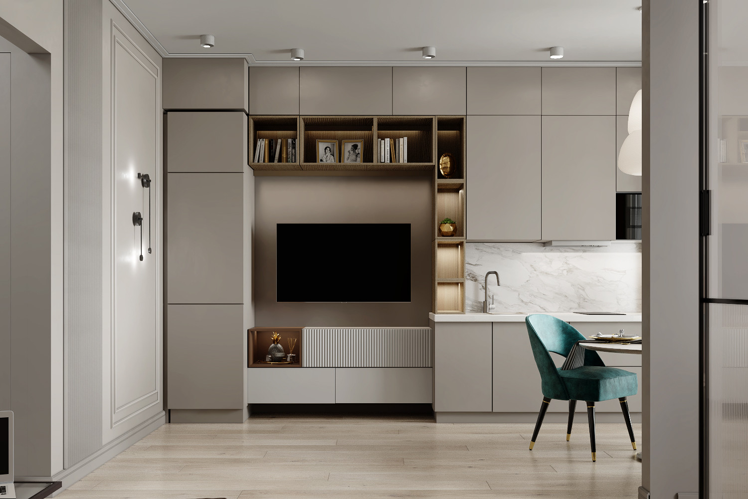 Кофе, мята и корица.