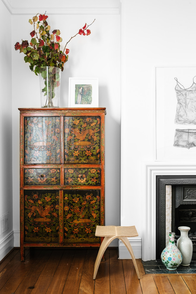 Design ideas for an eclectic living room in Perth.