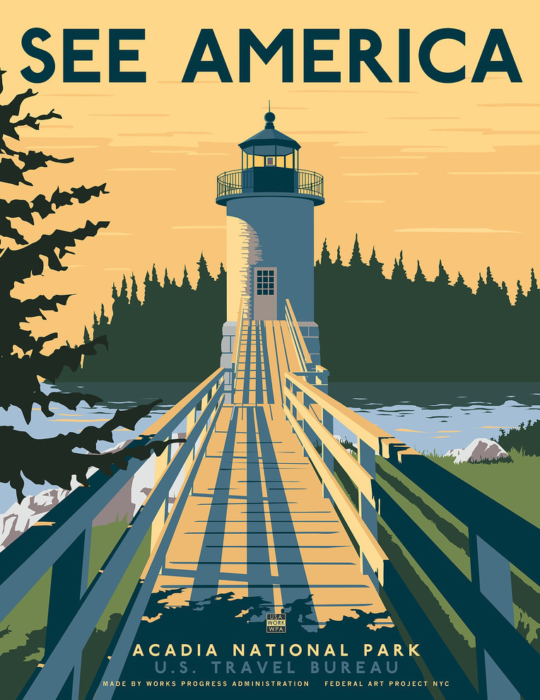 "See America, Acadia National Park" Print, 36"x46"