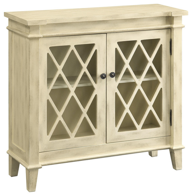 Coaster 950316 Accent Cabinet In Antique White Finish Traditional Coaster 950316 Accent Cabinet In Antique White Finish