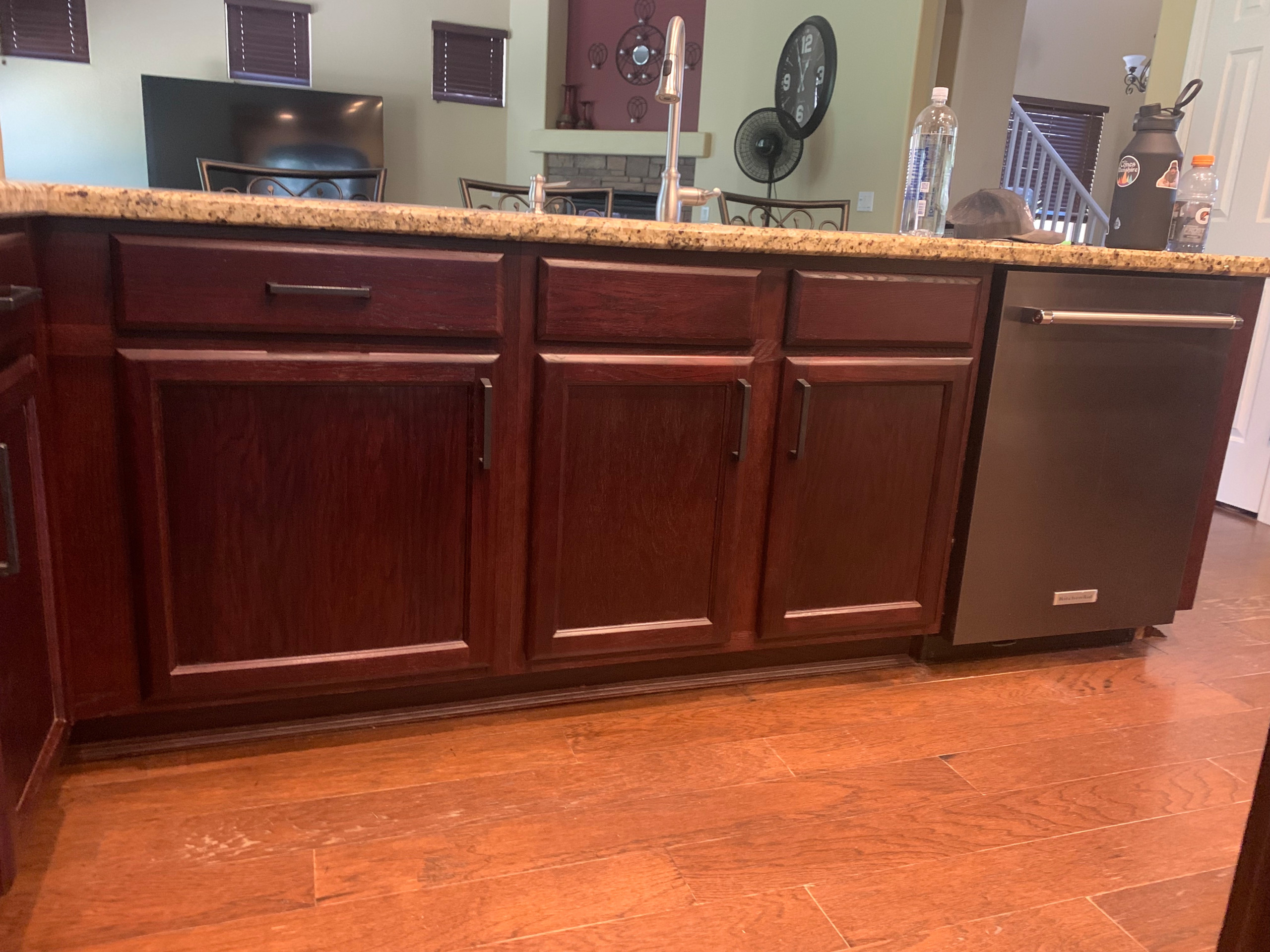 Restained Kitchen Cabinetry