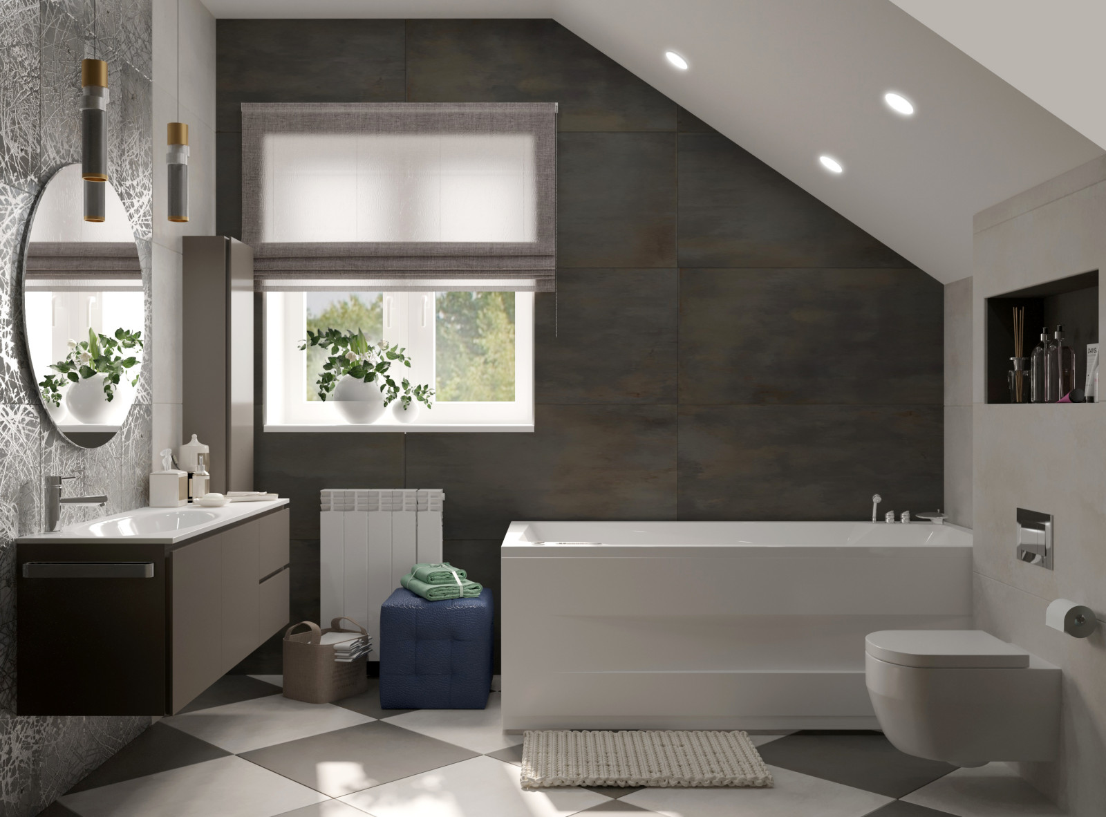 Интерьер жилого домас мансардой,г. Бор