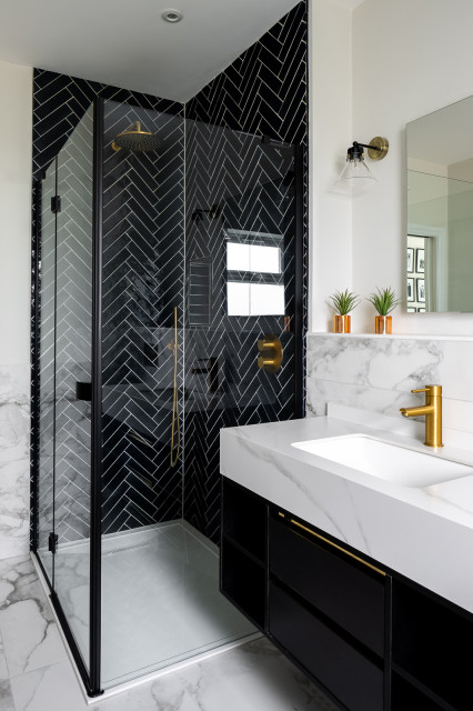 Danesbury Park, Bengeo contemporary-bathroom