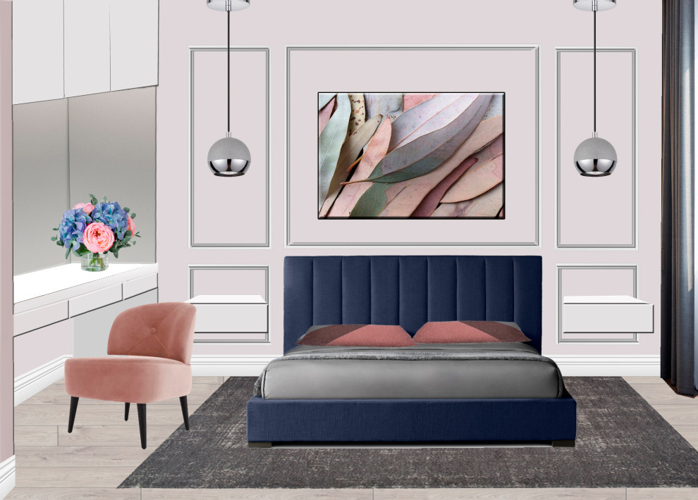 Эскизный проект  в коллажах,2-х комнатной квартиры