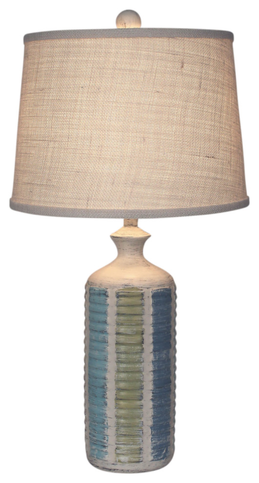 Round Cottage and MultiColor Shutter Table Lamp Beach Style Table Lamps by Furniture Barn