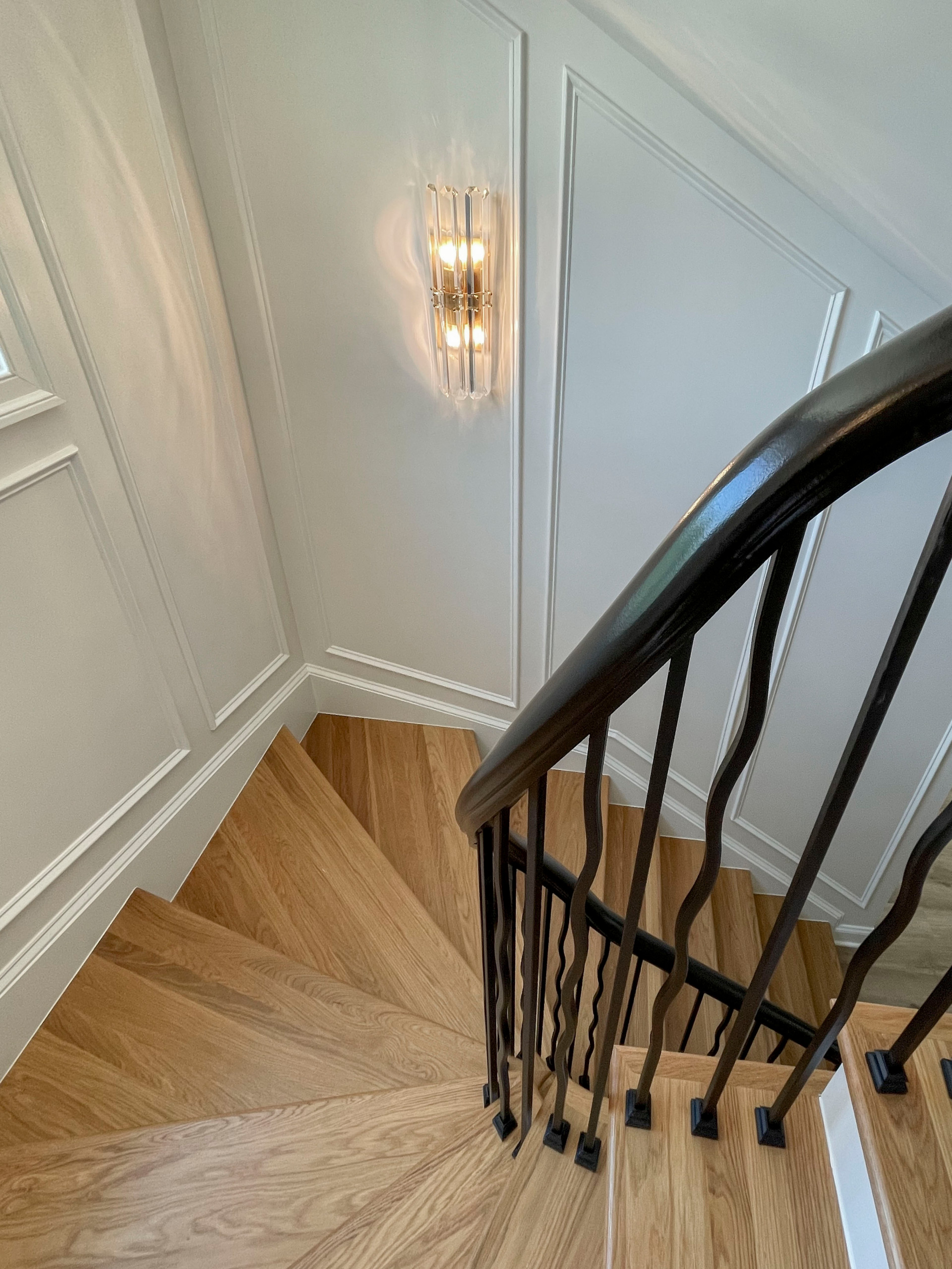 106_Modern Balustrade System Meets Traditional Winding Stairs, Aldie VA  20105